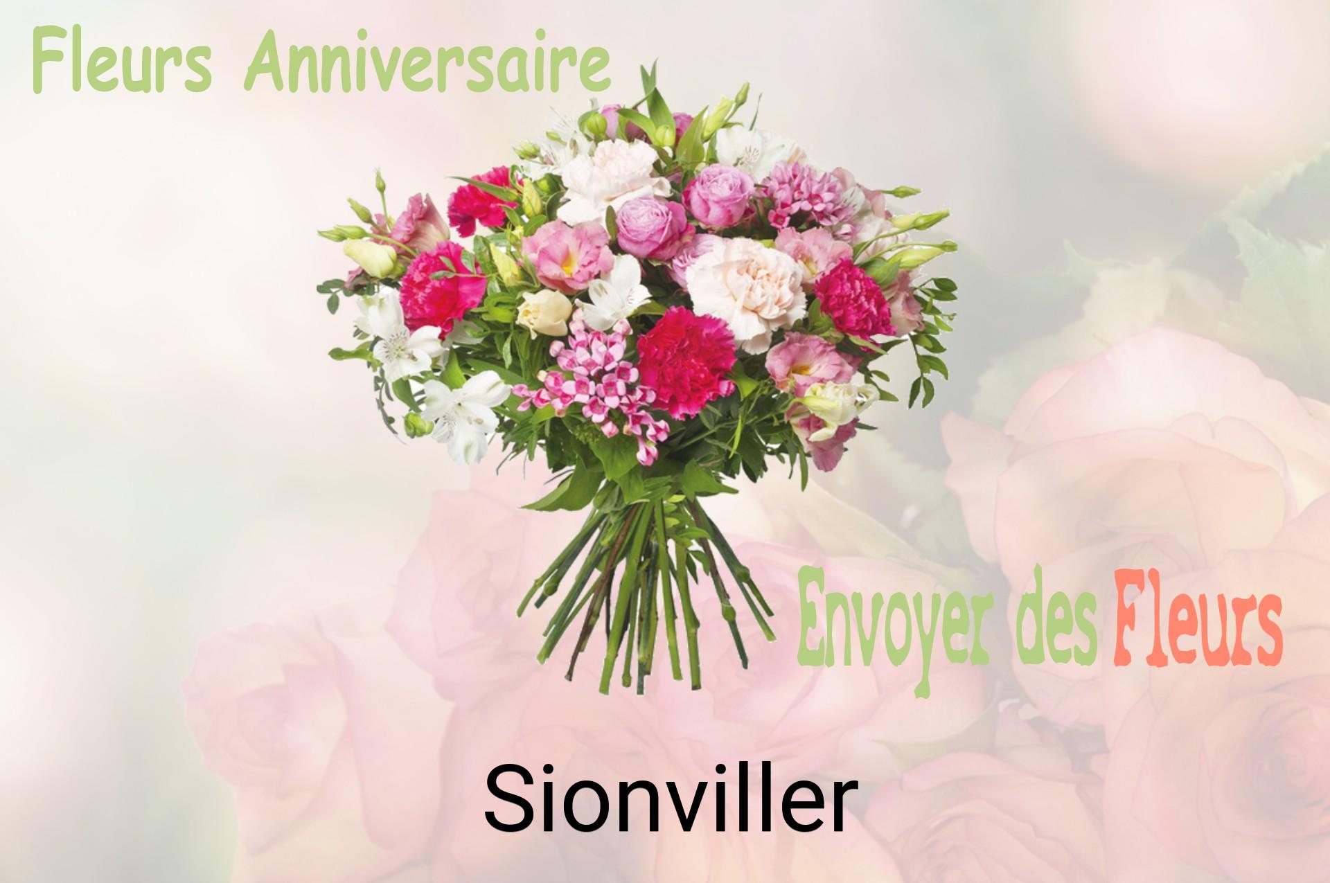 Bouquet de fleurs d’anniversaire livré à Sionviller