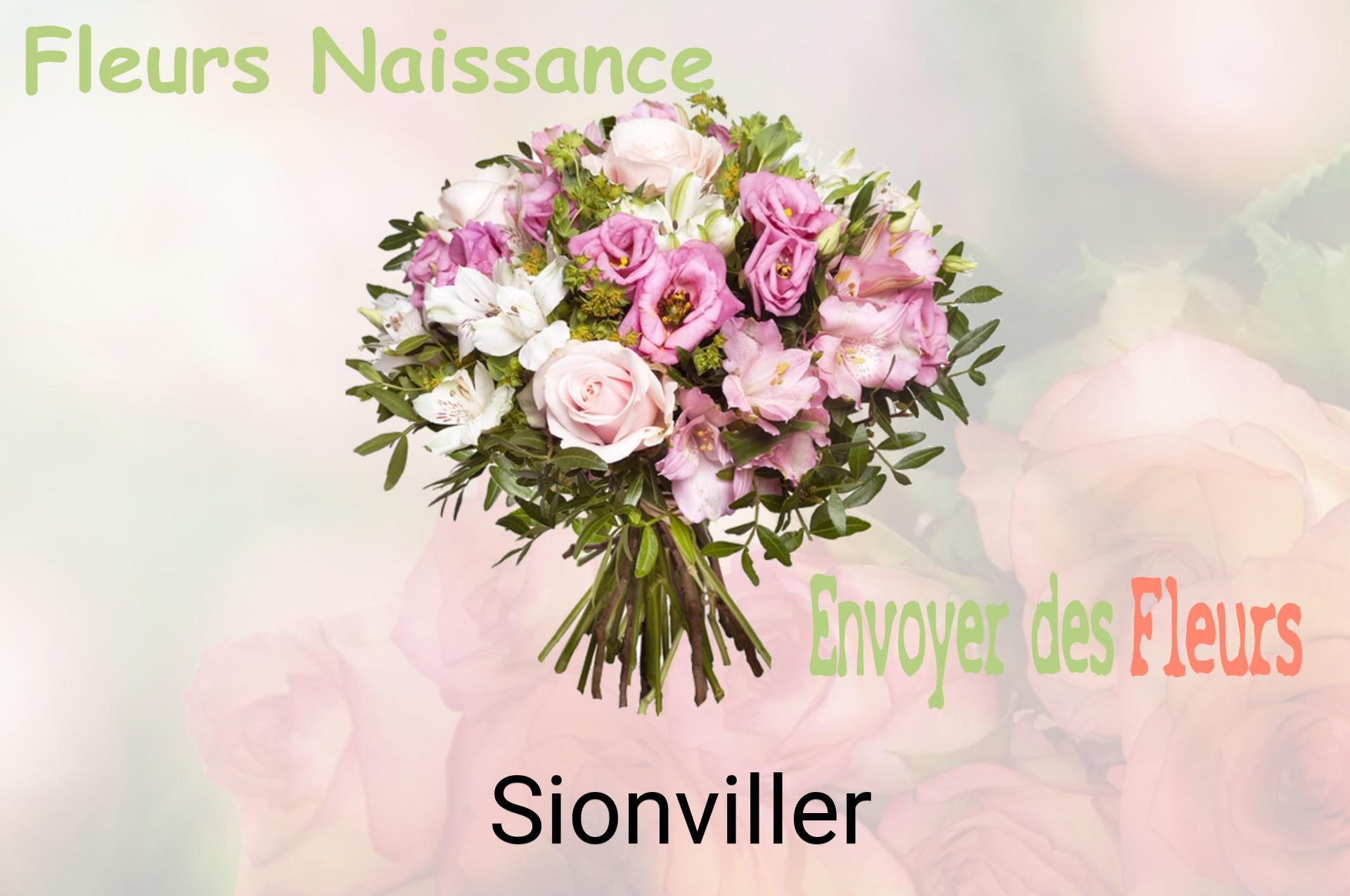 Bouquet de fleurs de naissance livré à Sionviller